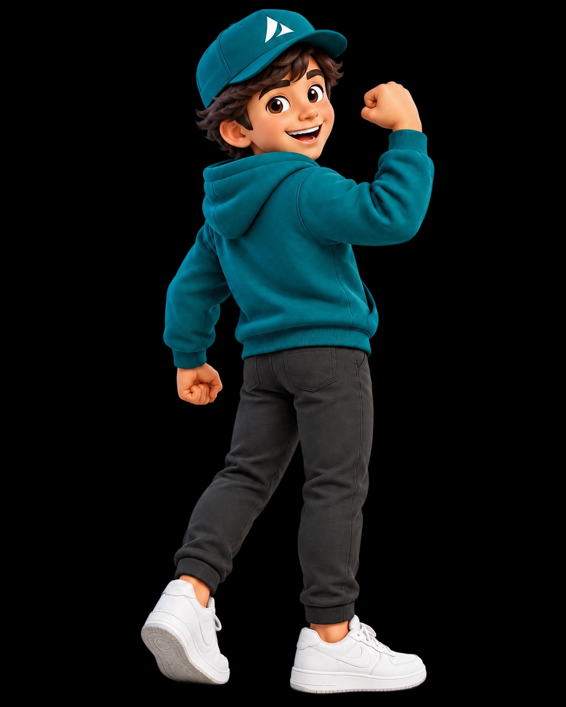 Adamant champion mascot illustration
