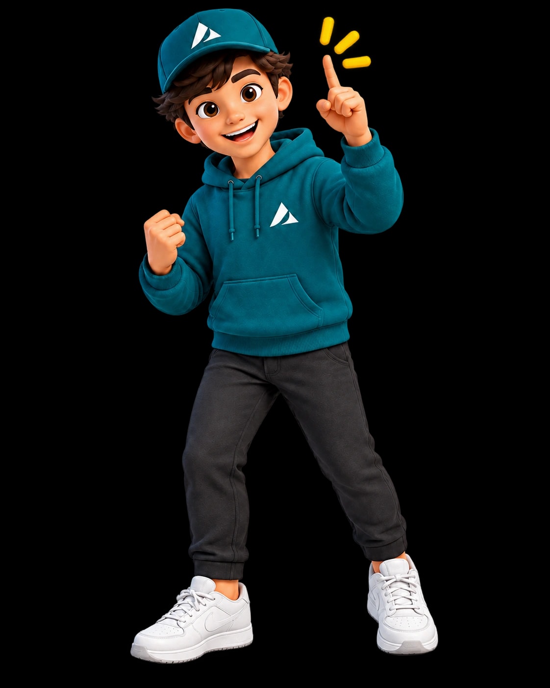 Adamant idea mascot illustration